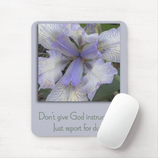 Tapis De Souris Blue Iris Inspiration Mousepad (Avec souris)