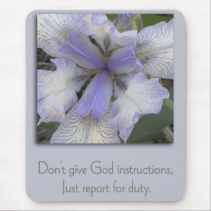 Tapis De Souris Blue Iris Inspiration Mousepad