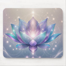 Blue Lotus Meditation Espace brillant Pad souris