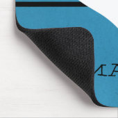 Tapis De Souris Blue Modern Heart Mousepad (Coin)