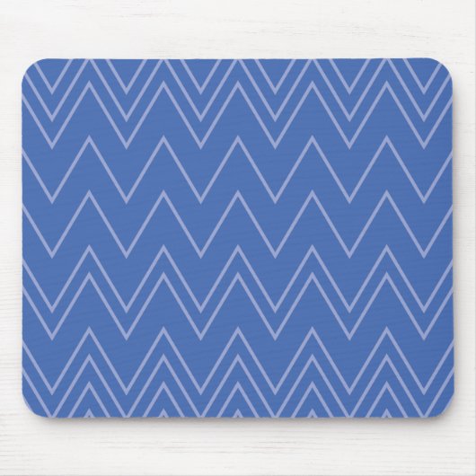 Tapis De Souris Blue, moderne, simple, cool, trendy zigzag (Devant)