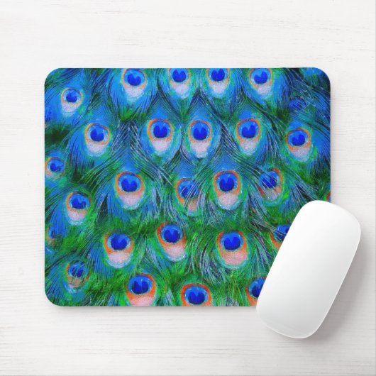 Tapis De Souris Blue Peacock (Avec souris)
