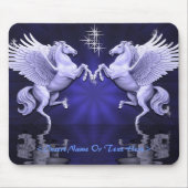 Tapis De Souris Blue Pegasus Réflexions Pad Souris (Devant)