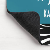 Tapis De Souris Blue Sassy Star Zebra Mousepad (Coin)