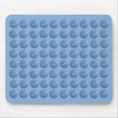 Tapis De Souris Blue Sewing Buttons Blue Pattern (Devant)