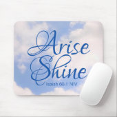 Tapis De Souris Blue Sky Inspirational Lever et brillant Verse de (Avec souris)