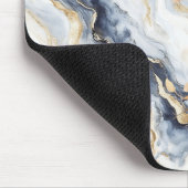 Tapis De Souris Blue White Gold Abstract Squirrel Apple (Coin)