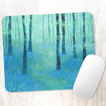 Tapis De Souris Bluebell Woodland<br><div class="desc">Un paysage moderne semi-abstrait peint d'une forêt de bleuets. Art original de Nic Squirrell.</div>