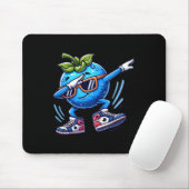 Tapis De Souris Blueberry Dabbing Dancing Blueberry Fruit (Avec souris)