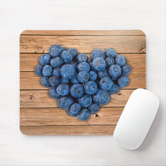 Tapis De Souris Blueberry Heart (Avec souris)