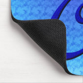Tapis De Souris Bluebird Elegant Monogramme Initiale C (Coin)
