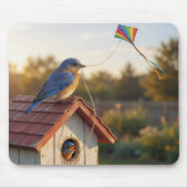 Tapis De Souris Bluebird Flying a Kite (Devant)