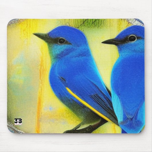Tapis De Souris Bluebird of Happiness Mouse Pad (Devant)