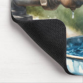 Tapis De Souris Bluebird sur un vieux Faucet (Coin)