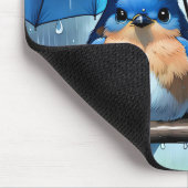 Tapis De Souris Bluebirds sous un parapluie (Coin)
