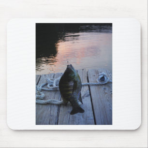 Tapis De Souris Bluegill au coucher du soleil Lac Arrowhead