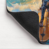 Tapis De Souris Bluetick Coonhound Beach Plage Plage de surf Peint (Coin)