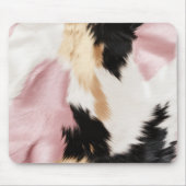 Tapis De Souris Blush Rose Blanc Or Noir Vachette Animal (Devant)