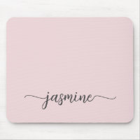 Blush Rose Simple Personnalisé Monogramme Nom