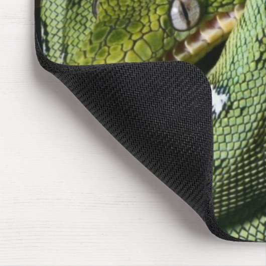 Tapis De Souris Boa vert de serpent vert d'arbre en Bolivie (Coin)