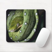Tapis De Souris Boa vert de serpent vert d'arbre en Bolivie (Avec souris)