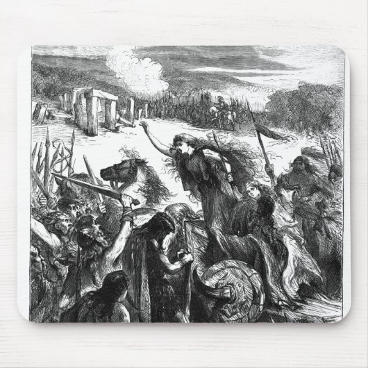 Tapis De Souris Boadicea incitant l'Iceni contre les Romains (Devant)