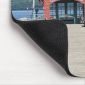 Tapis De Souris Boathouse rouge sur le lac Seneca (Coin)