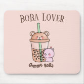 Tapis De Souris Boba Tea, Buble lait thé (Devant)