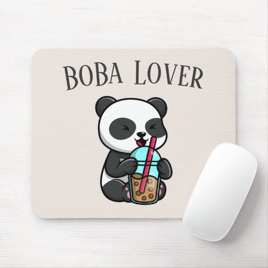Tapis De Souris Boba Tea, Buble lait thé (Avec souris)