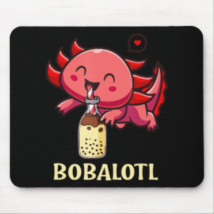 Tapis De Souris Bobalotl Axolotl Boba Tea Bubble Lait Anime Lover