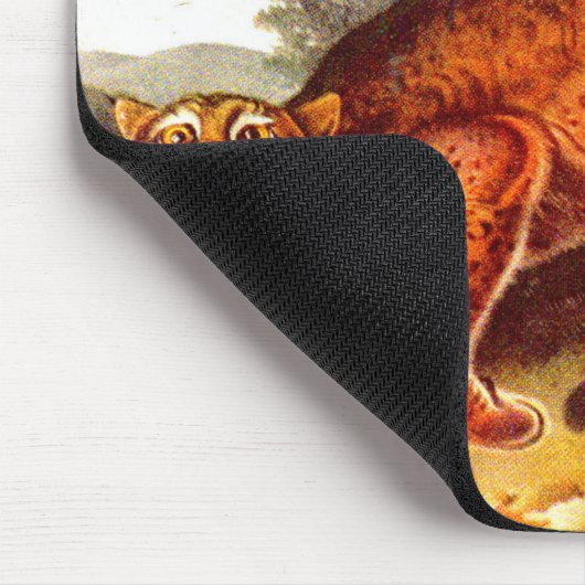 Tapis De Souris bobcat effrayant (Coin)