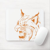 Tapis De Souris Bobcat Faune Feline Chat Wild Chat Animal Tiger (Avec souris)