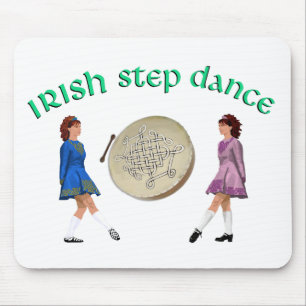 Tapis De Souris Bodhran Irlandais - Danse Irlandaise à Pieds