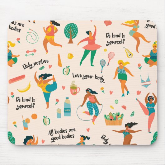 Tapis de souris Body Positivity (Devant)