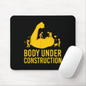 Tapis De Souris Bodybuilder corps en construction Funny Gym corps (Avec souris)
