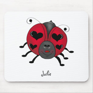 Tapis De Souris Boguets de jardin · Coccinelle de sourire