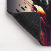 Tapis De Souris Boho art abstrait avec visage de fille (Coin)