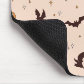 Tapis De Souris Boho Bats et étoiles Motif d'Halloween (Coin)