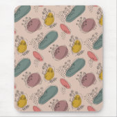 Tapis De Souris Boho Floral Abstrait (Devant)