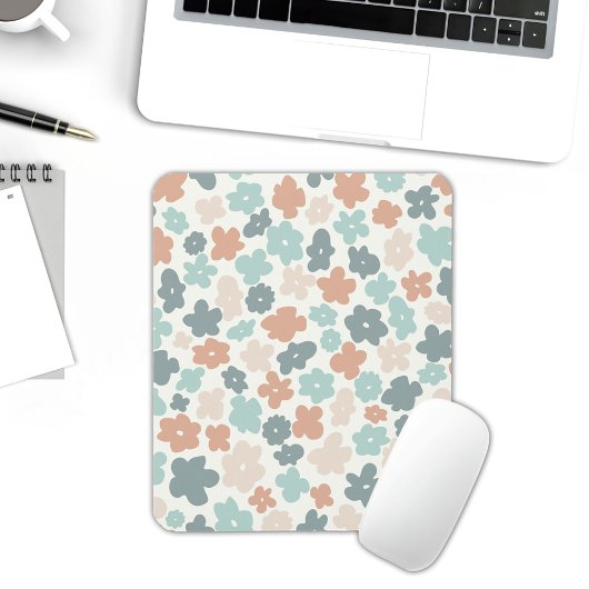 Tapis De Souris Boho hippie rétro fleurs pastel iPad mini couvertu