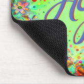 Tapis De Souris Boho Joli Floral Green Hope Inspirivity (Coin)