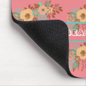 Tapis De Souris Boho moderne rose floral (Coin)