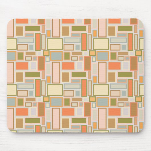 Tapis De Souris Boho Rectangles (Devant)