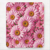 Tapis De Souris Boho rétro chic fleurs florales roses motif (Devant)