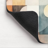 Tapis De Souris Boho Watercolor Art Abstrait (Coin)