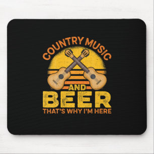 Tapis De Souris Boire De Bières Musique De Pays Et Bière Anniversa