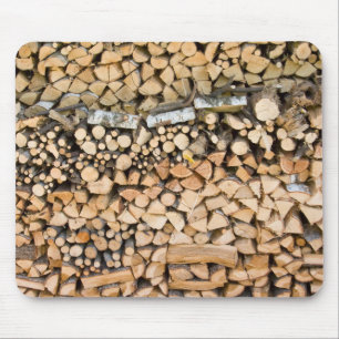 Tapis De Souris Bois coupé sur un mousepad de pile