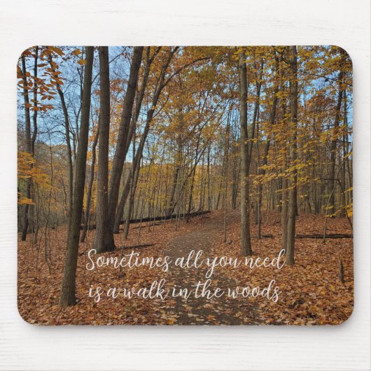 Tapis De Souris Bois d'automne mousepad (Devant)