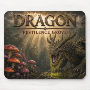 Tapis De Souris Bois de la peste du dragon Dark Realism