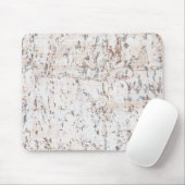 Tapis De Souris bois de liège blanc rustique (Avec souris)